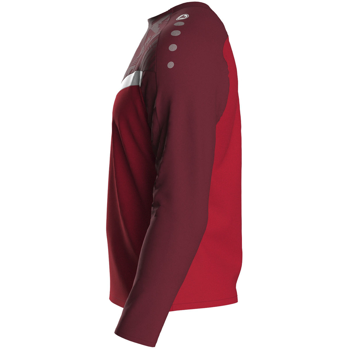 Jako Sweat ICONIC Unisex rot/weinrot Seitansicht 1