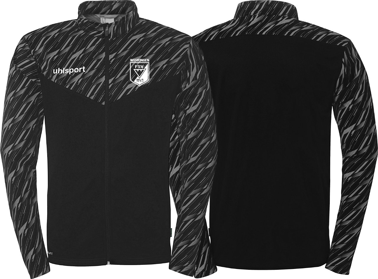 uhlsport Poly Jacke FSV Wehringen Fußball Kinder schwarz ohne Initialen