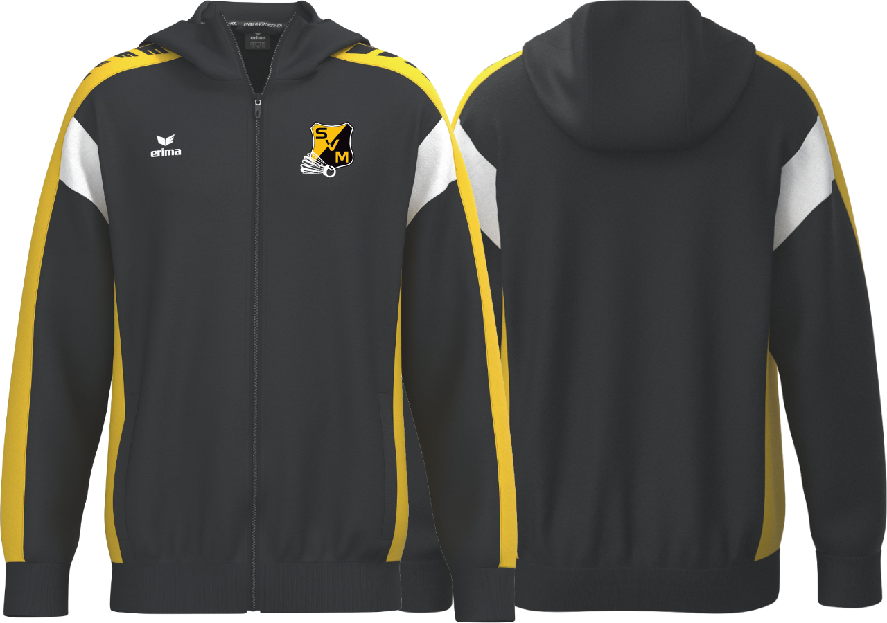 Erima CELEBRATE 125 Training Jacket with hood SV Mammendorf Badminton Kinder schwarz ohne Initialen