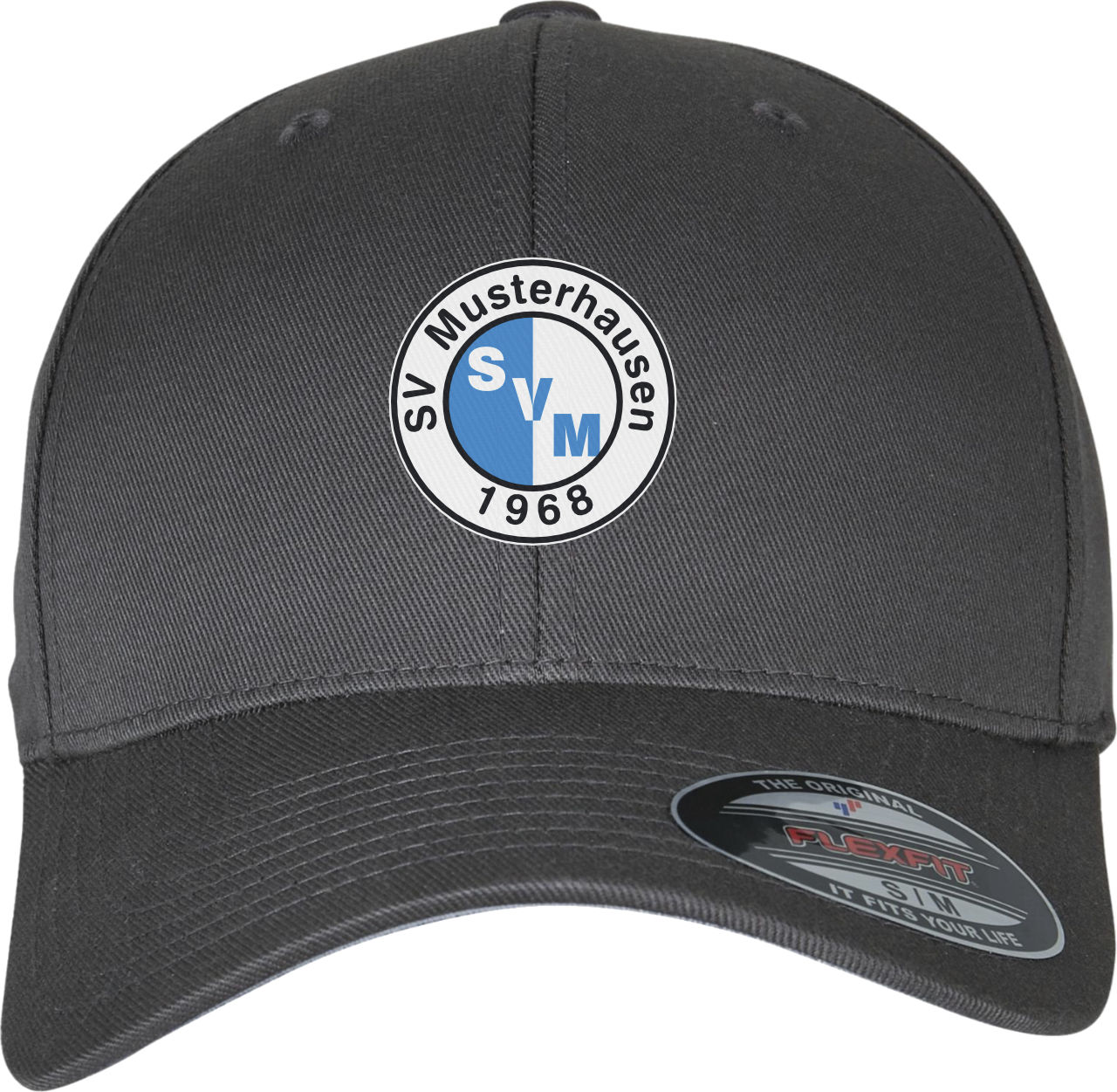 Cap Flexfit Wooly Combed mit Vereinswappen