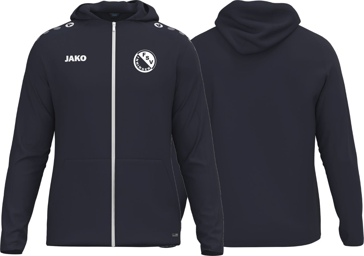 Jako Kapuzenjacke One FSV Inningen Kinder marine ohne Initialen