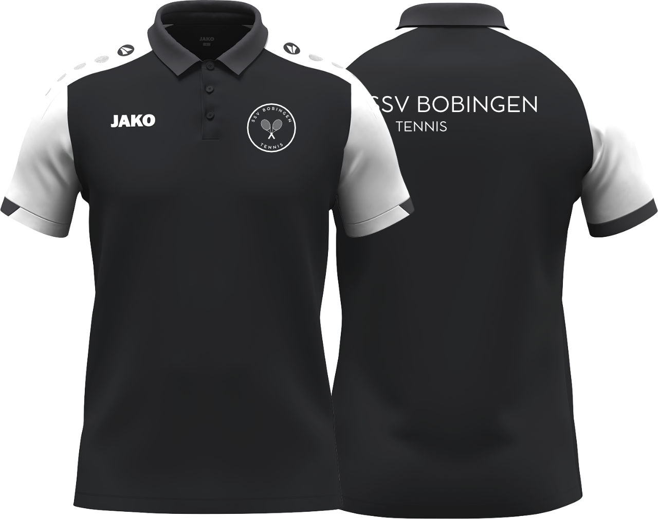 Jako Polo Dynamic SSV Bobingen Tennis Damen schwarz ohne Initialen