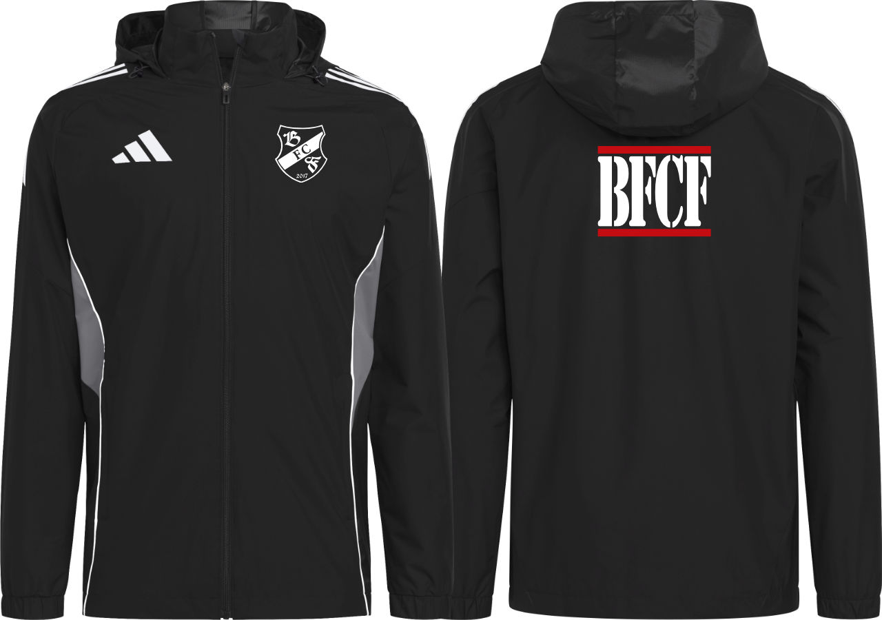 adidas TIRO25 Competition Allwetterjacke BFCF Kinder schwarz ohne Initialen