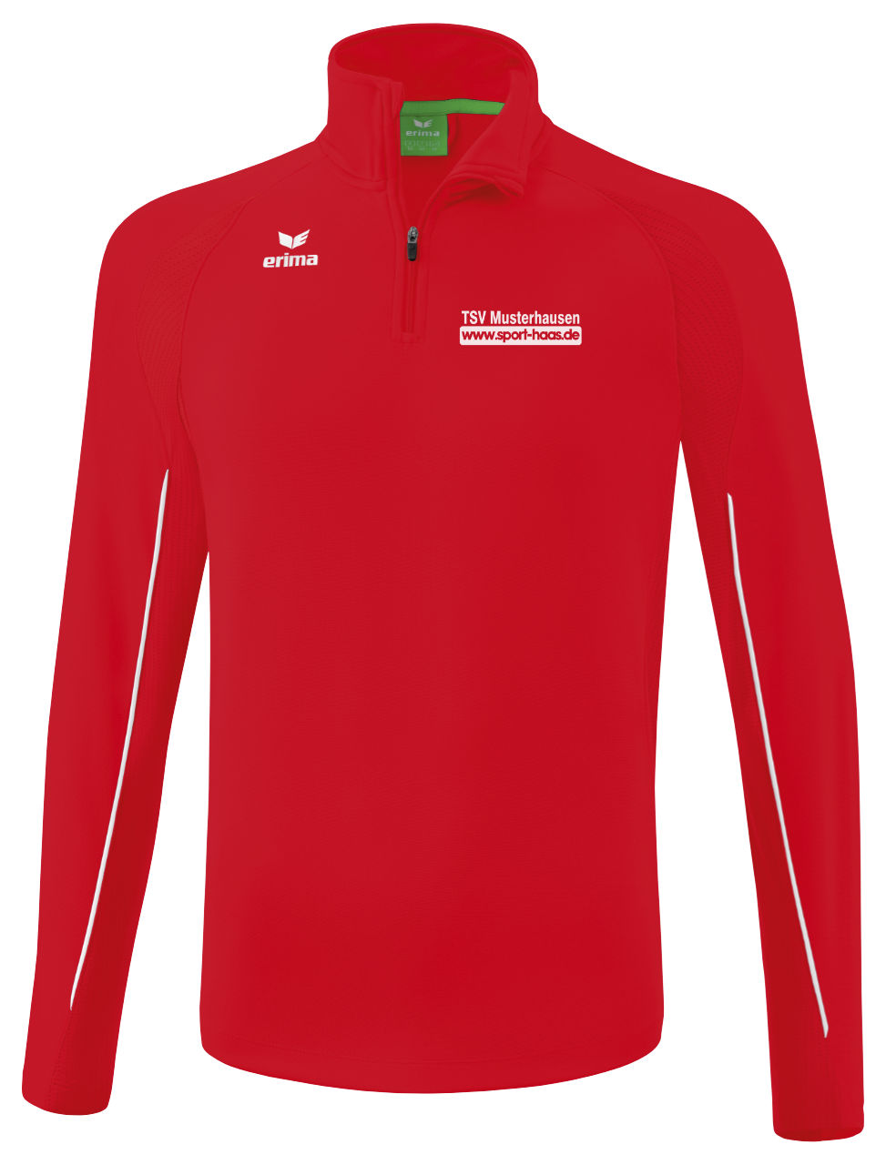 Erima LIGA STAR Trainingstop mit Vereinsname und Sport Haas Logo auf der Brust