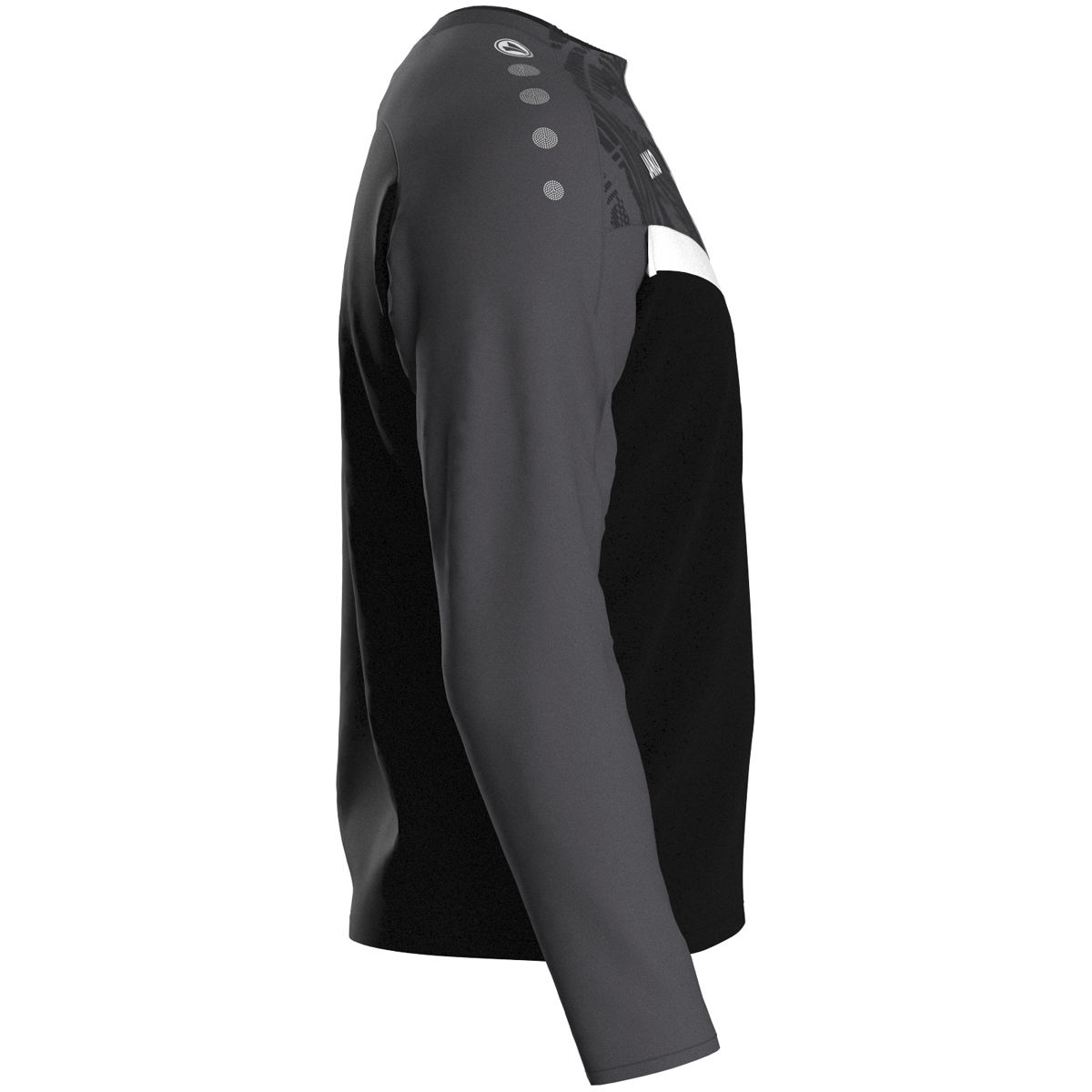 Jako Sweat ICONIC Unisex schwarz/anthrazit Seitansicht 2