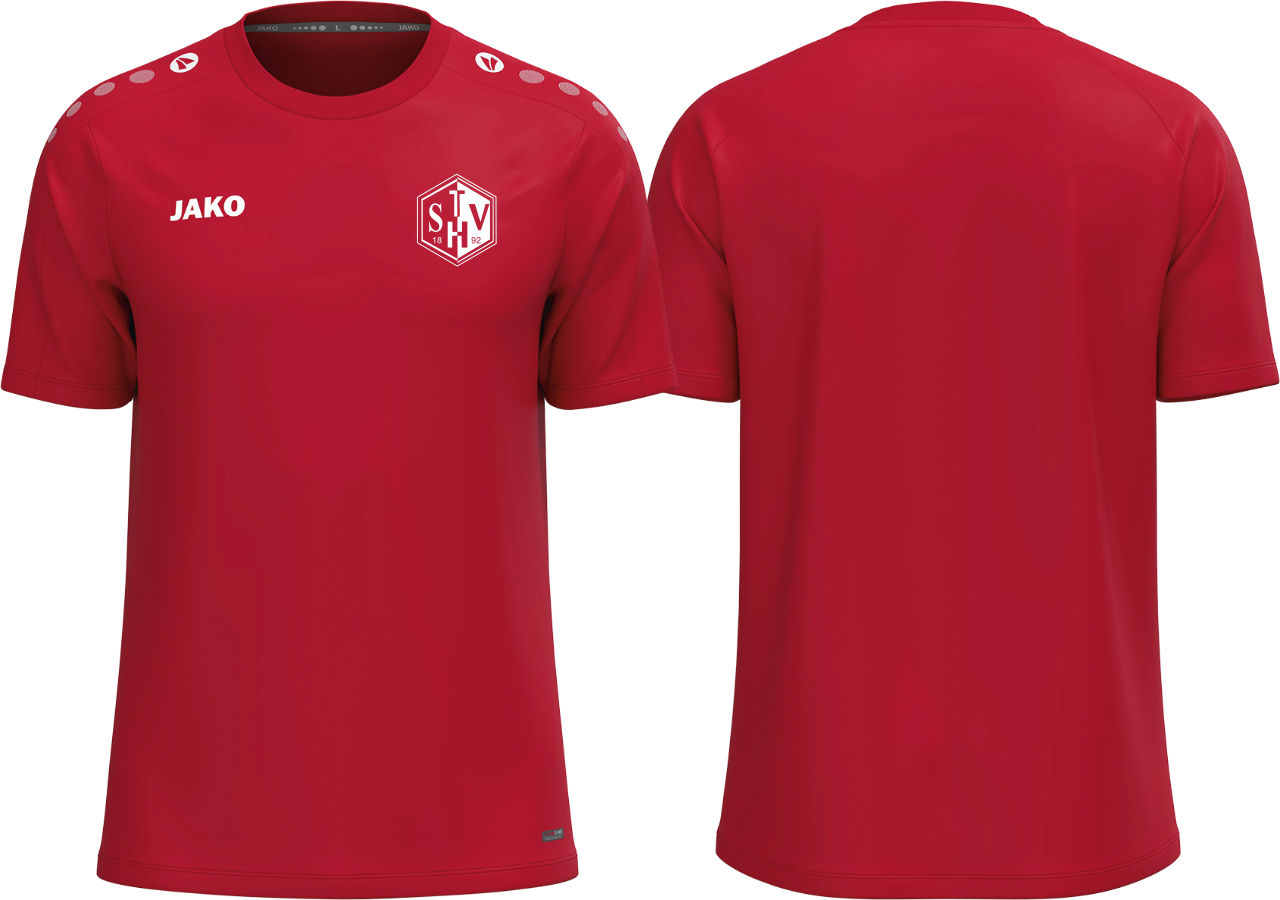 Jako T-Shirt One TSV Haunstetten Fußball Kinder rot ohne Initialen