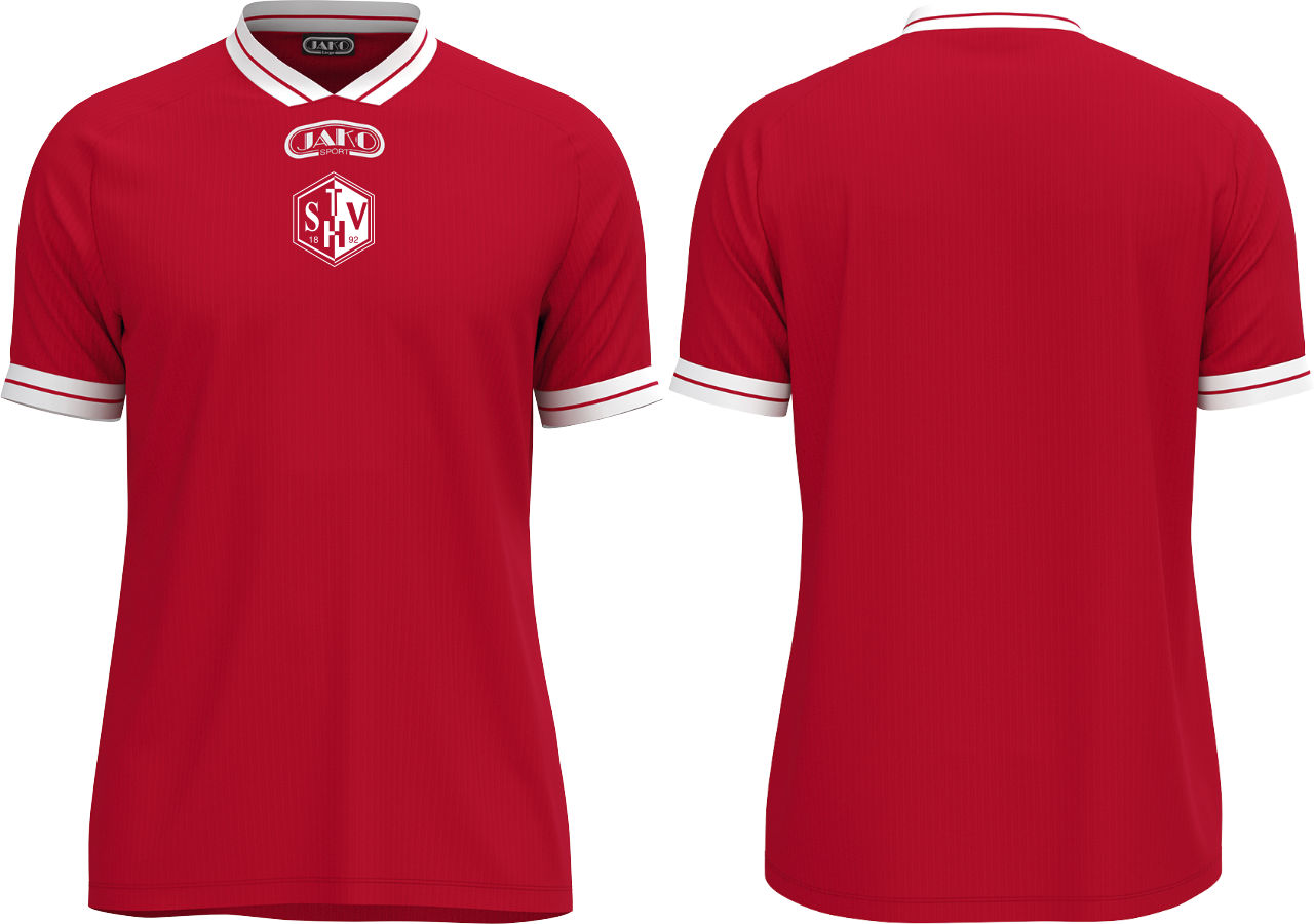 Jako Trikot Retro KA TSV Haunstetten Fußball rot ohne Initialen
