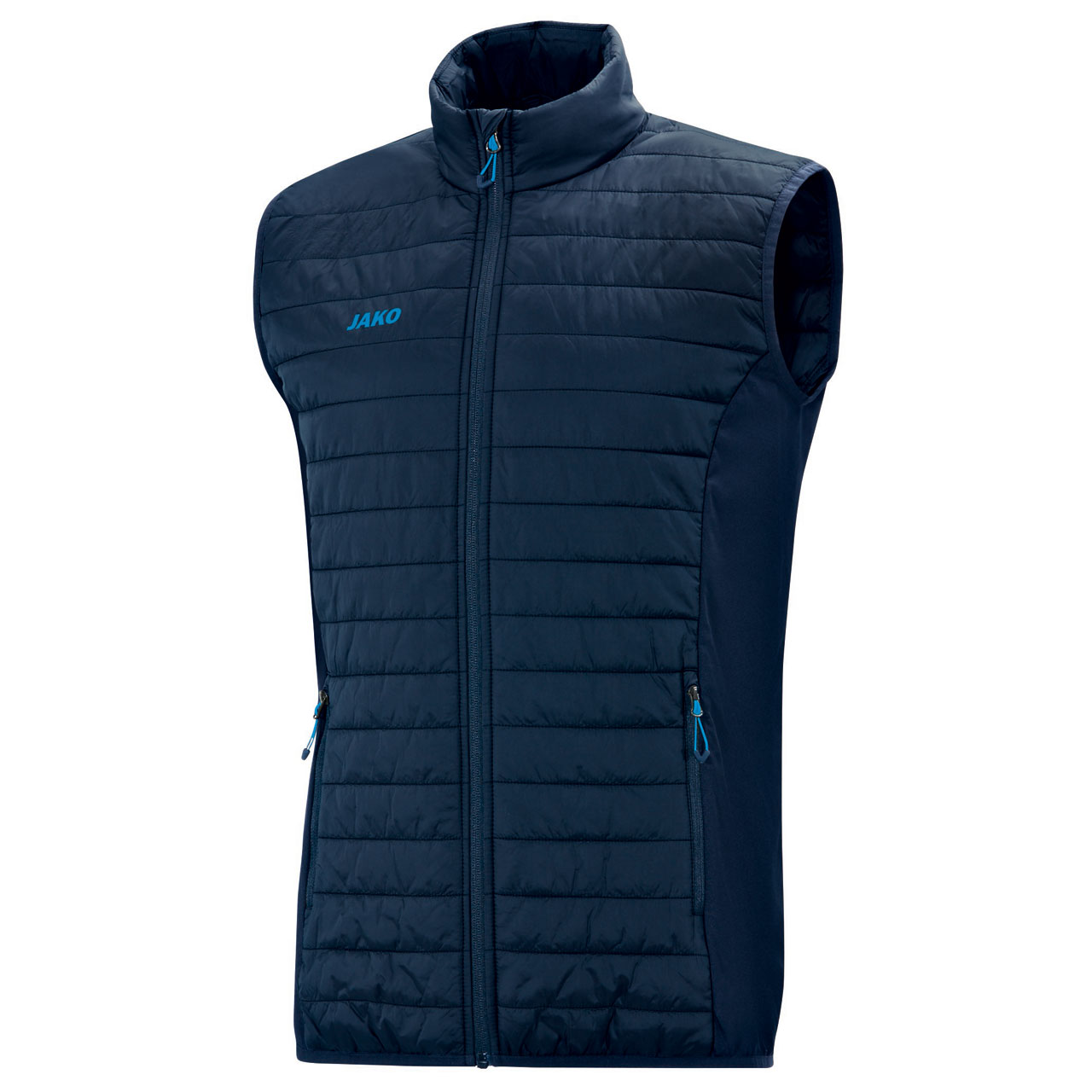 Jako Steppweste Premium Damen      wärmeisolierende Wattierung an Brust und Rücken     Seitenbereich mit hochelastischem Funktionsmaterial     Armloch- und Jackenabschluss mit elastischer Binding     durchgehender Frontreißverschluss     Seitentaschen mit