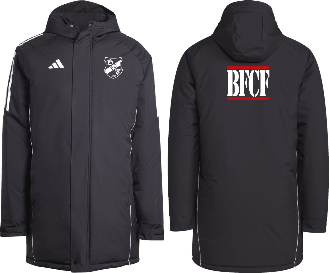 adidas Tiro 24 Parka Coachjacke BFCF ohne Initialen