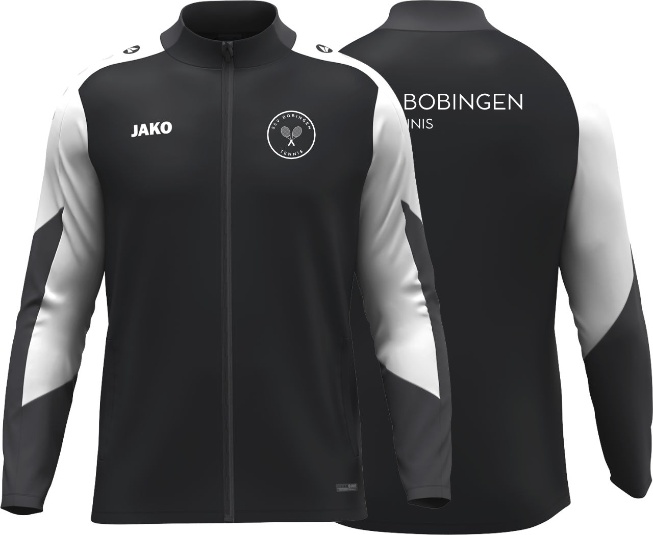 Jako Polyesterjacke Dynamic SSV Bobingen Tennis Damen schwarz ohne Initialen