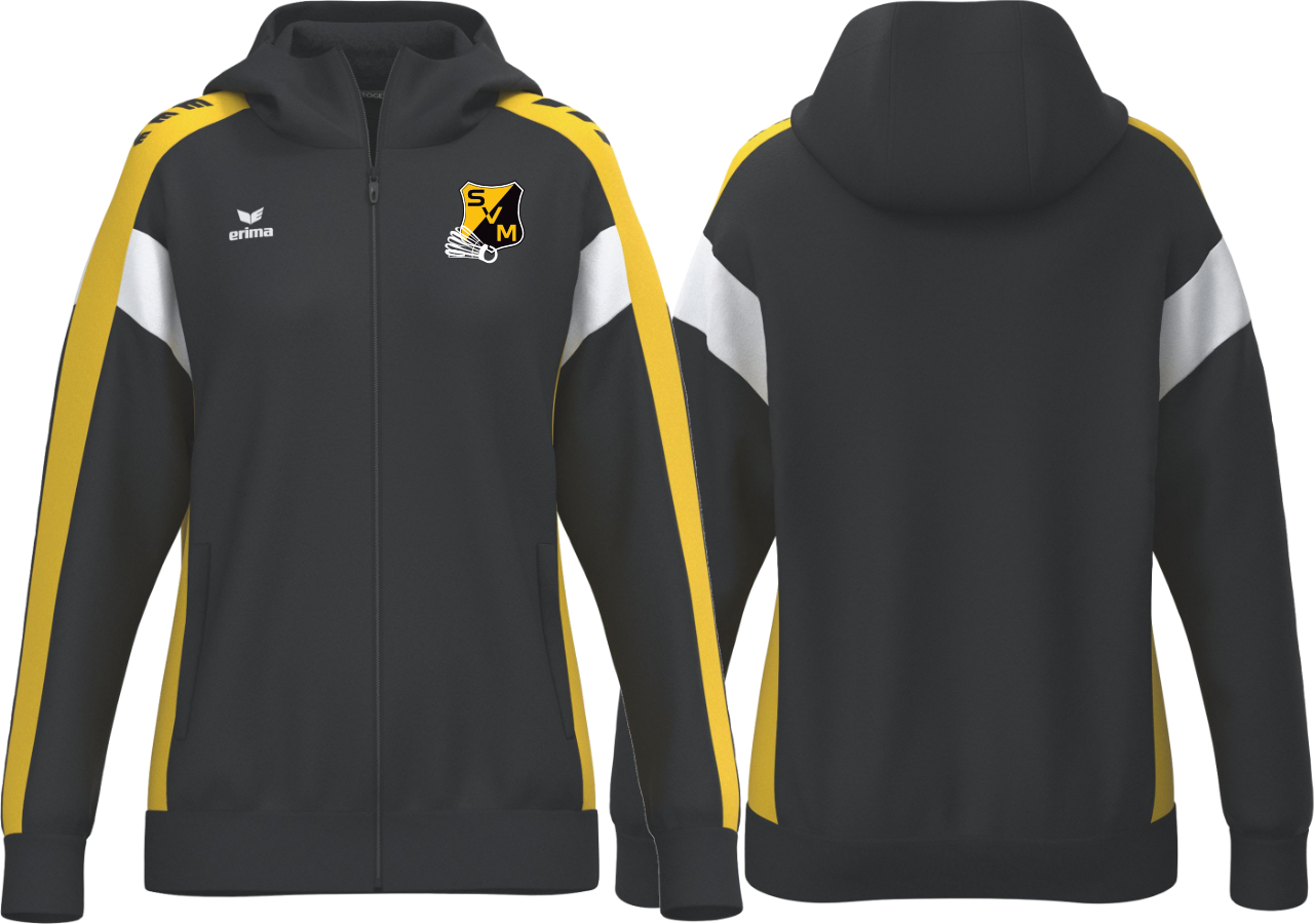 Erima CELEBRATE 125 Training Jacket with hood SV Mammendorf Badminton Damen schwarz ohne Initialen