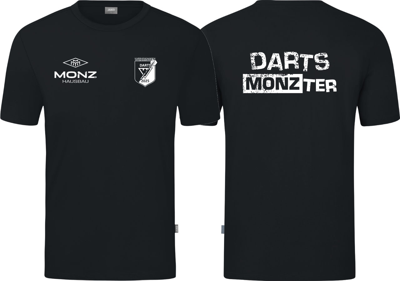 Jako T-Shirt Organic FSV Wehringen Darts Kinder schwarz ohne Initialen