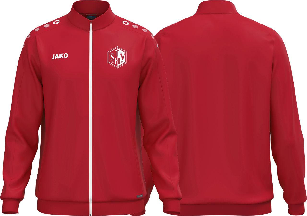 Jako Polyesterjacke One TSV Haunstetten Fußball Kinder rot ohne Initialen