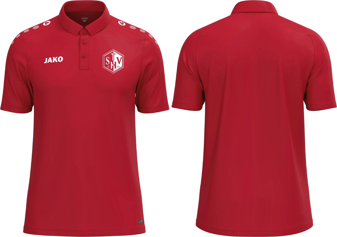 Jako Polo One TSV Haunstetten Fußball Kinder rot ohne Initialen