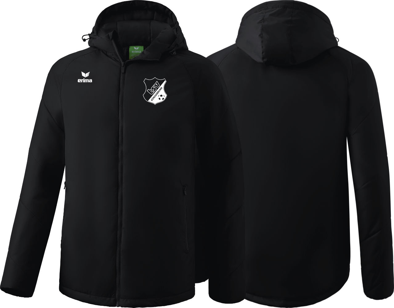 Erima TSV Königsbrunn Fußball Trainer Winterjacke ohne Initialen