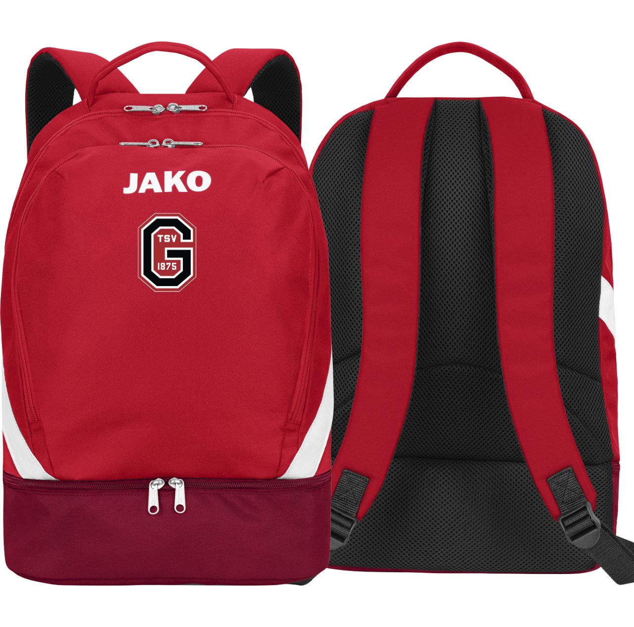Jako Rucksack Iconic TSV Göggingen rot ohne Initialen
