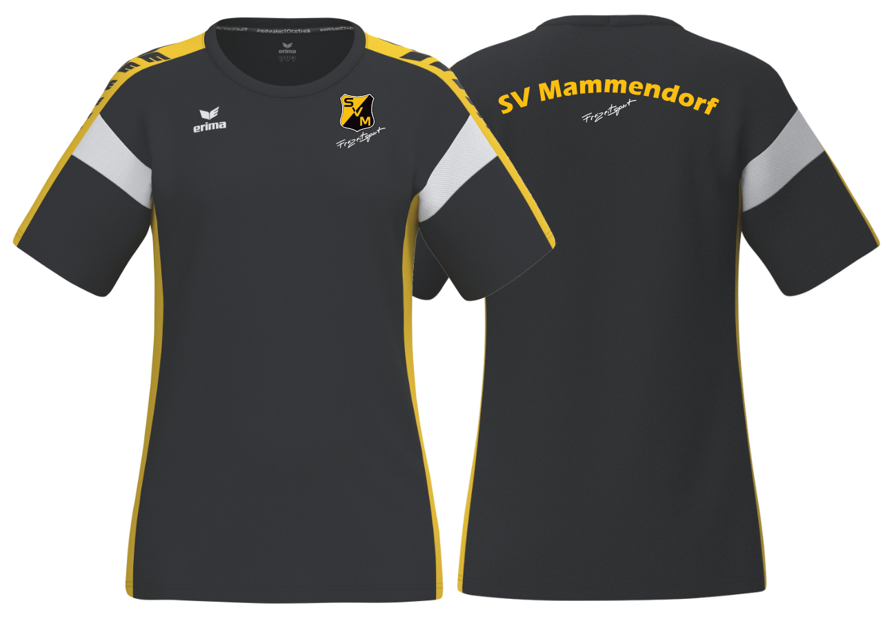 Erima CELEBRATE 125 T-Shirt function SV Mammendorf Freizeitsport Damen schwarz ohne Initialen