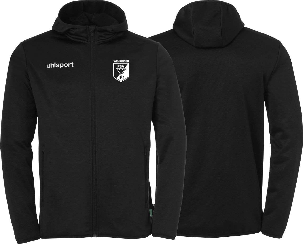 uhlsport FSV Wehringen Fußball Fleece Jacket Kinder schwarz ohne Initialen