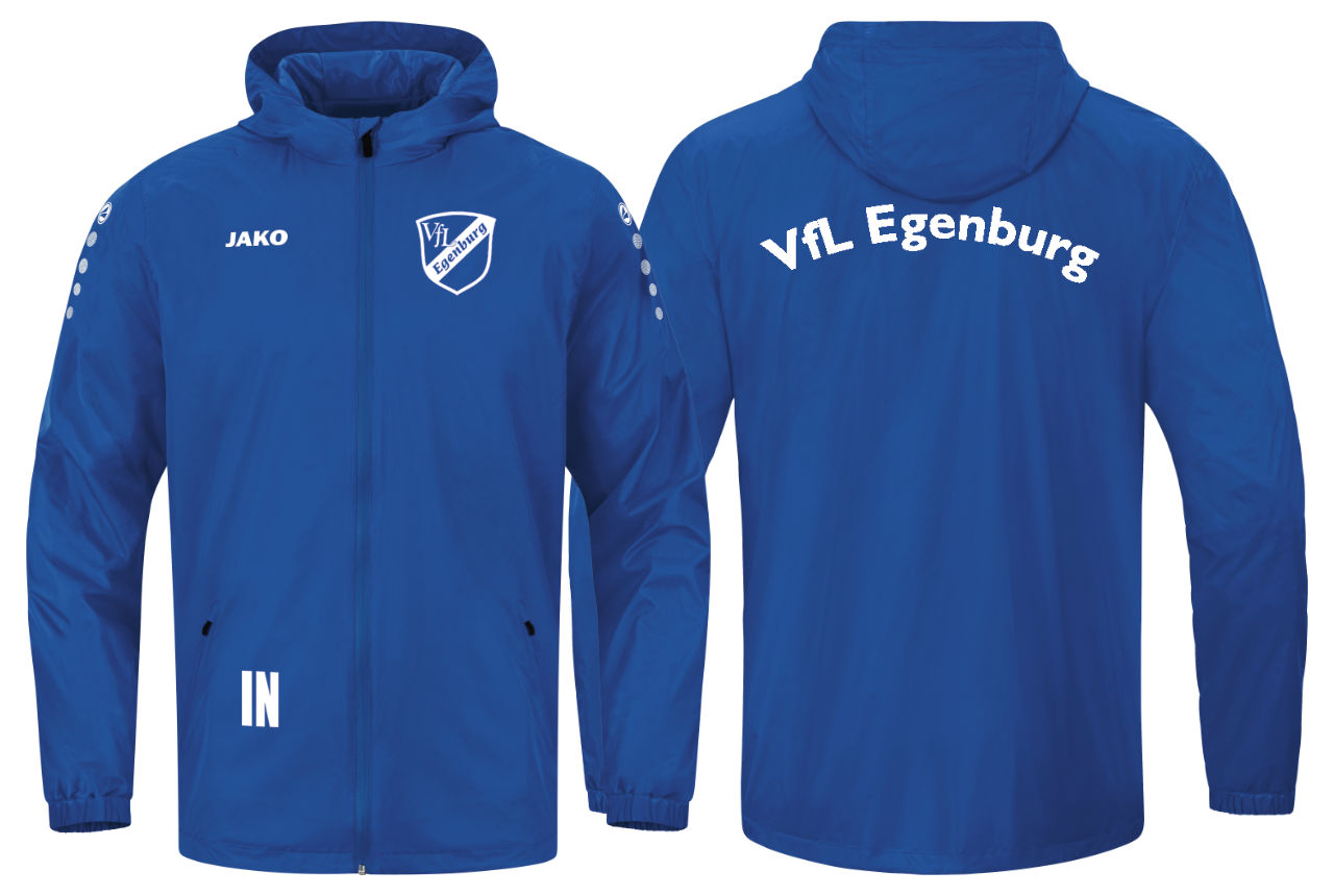 Jako Allwetterjacke VfL Egenburg Kinder mit Initialen