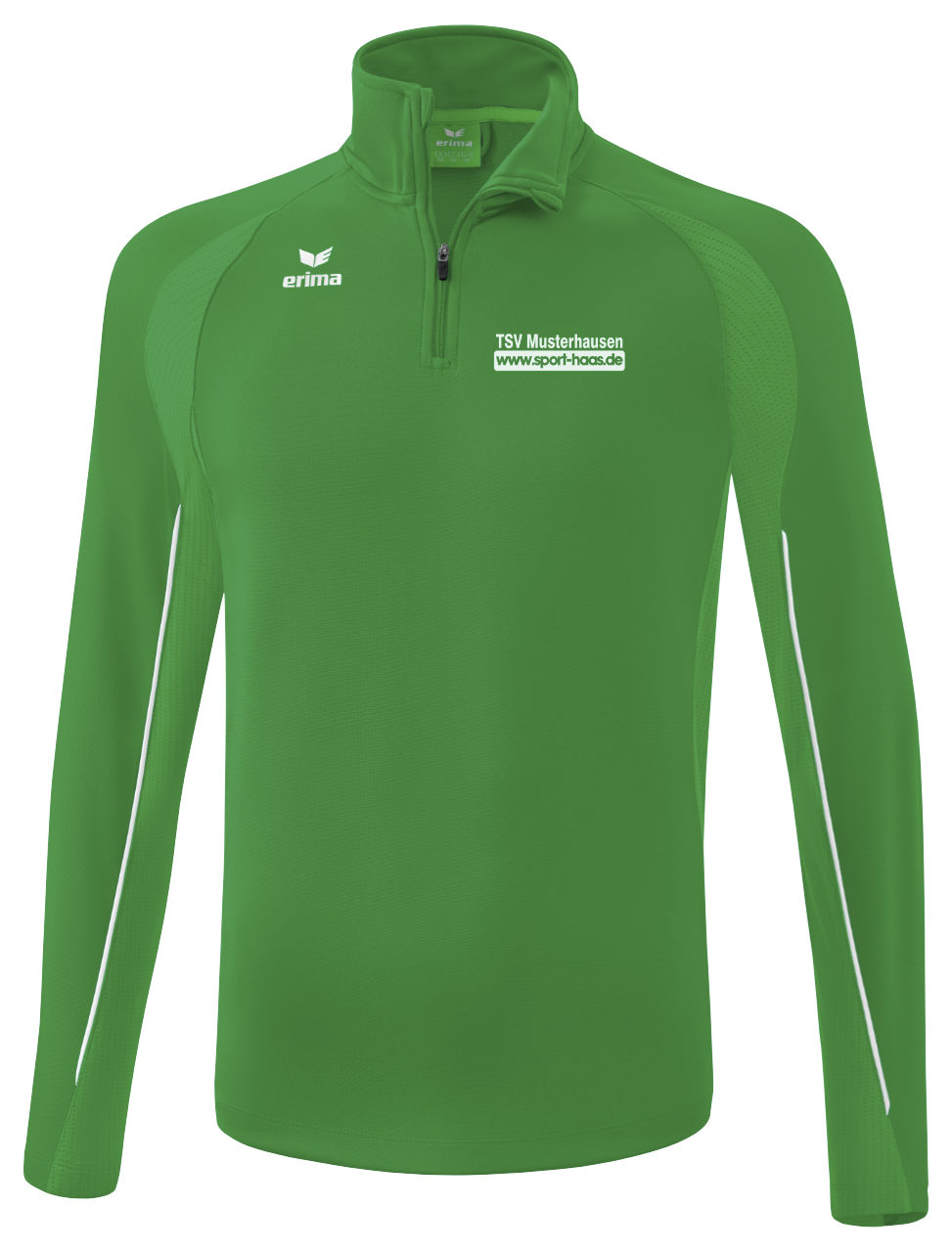 Erima LIGA STAR Trainingstop mit Vereinsname und Sport Haas Logo auf der Brust