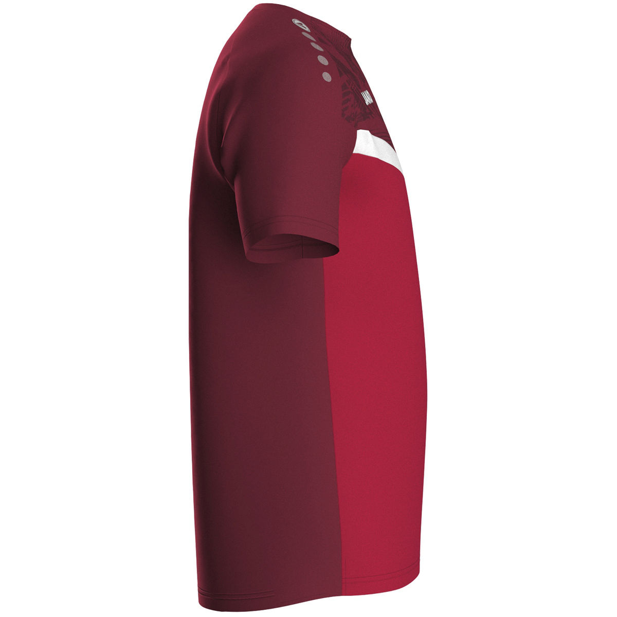 Jako T-Shirt ICONIC Herren/Kinder rot/weinrot Seitansicht 2