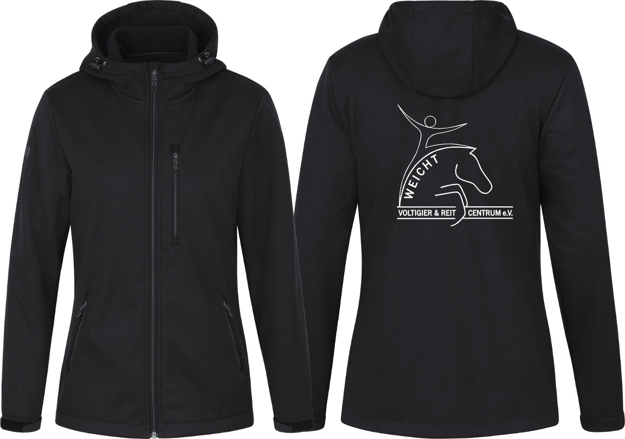 Jako Softshelljacke Premium VRC Weicht Kinder mit Logo auf dem Rücken      wind- und wasserabweisendes Obermaterial     weiches Fleece auf der Innenseite     Seitentaschen mit Reißverschluss     Brusttasche mit Reißverschluss     praktische Innentasche mi