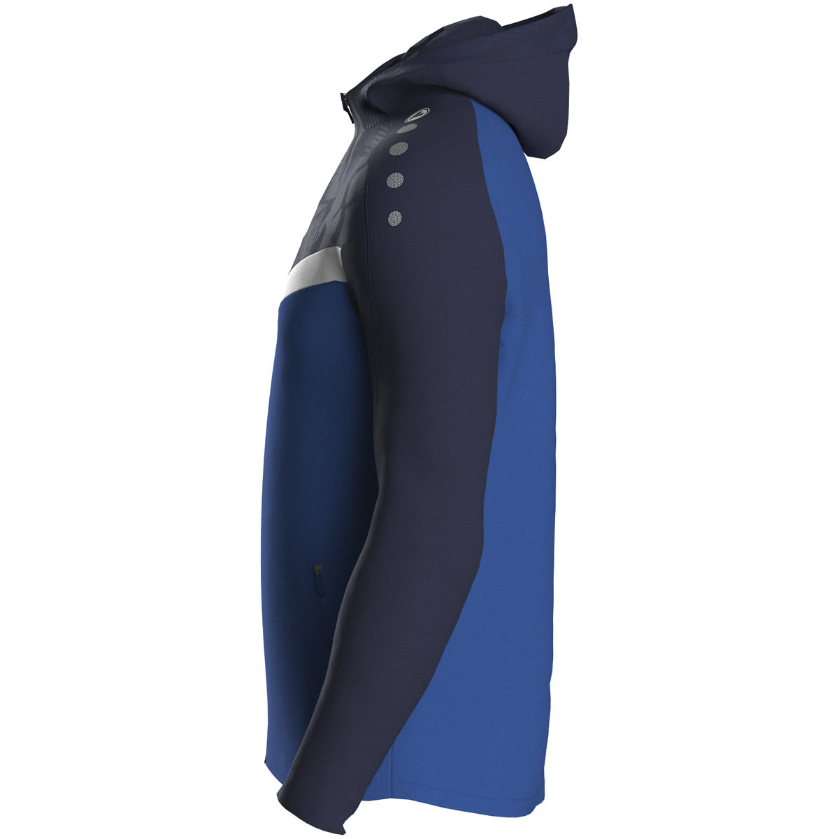 Jako Kapuzenjacke ICONIC Unisex royal/marine Seitansicht 1