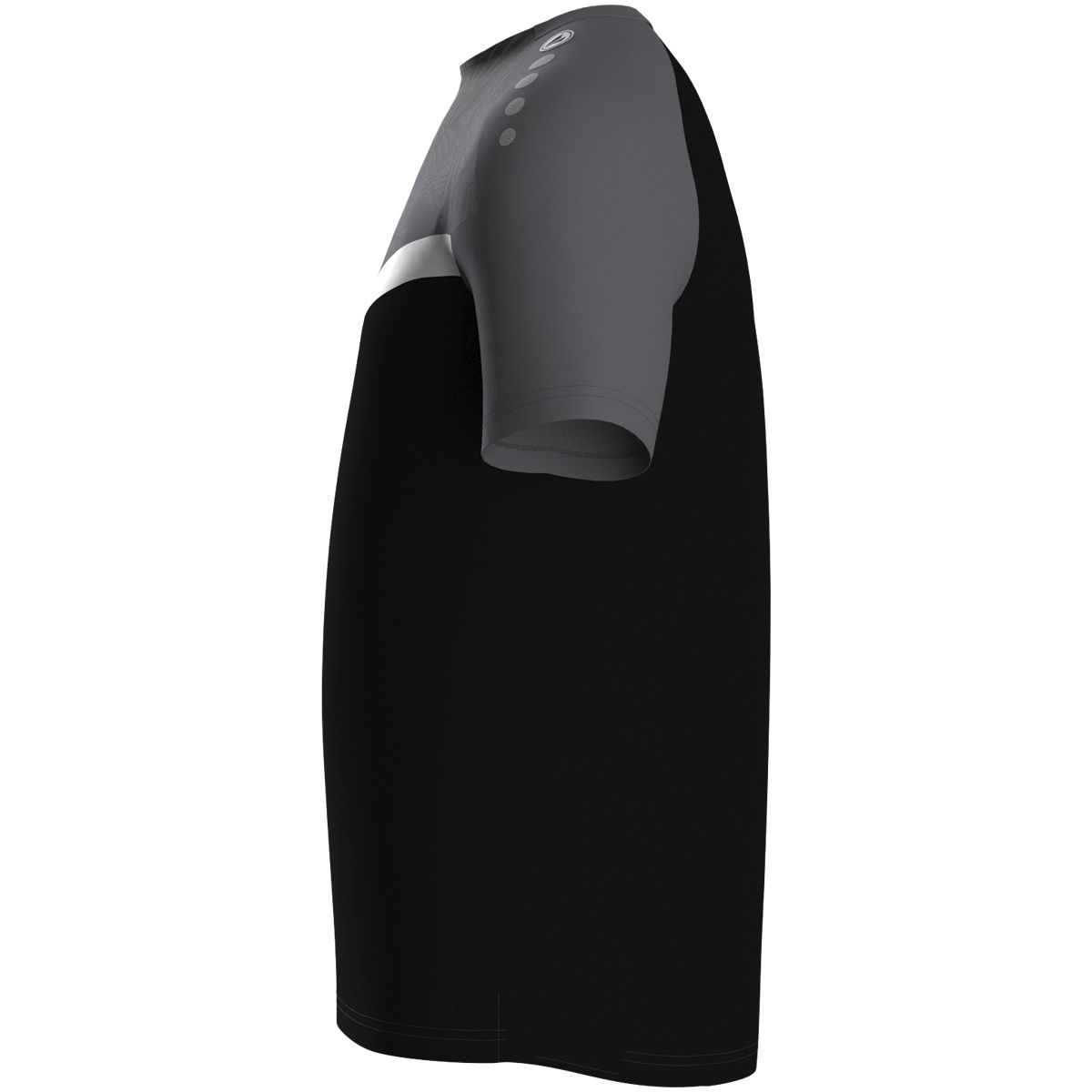 Jako T-Shirt ICONIC Herren/Kinder schwarz/anthrazit Seitansicht 1