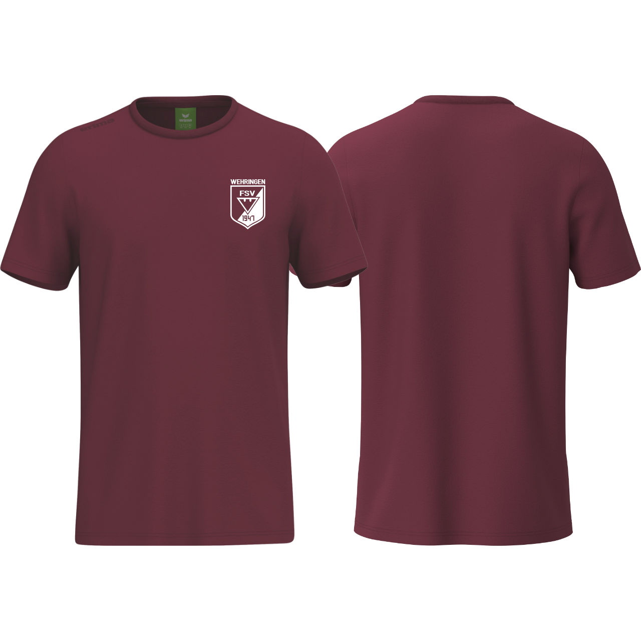 Erima TS T-Shirt FSV Wehringen Gymnastik Herren new bordeaux ohne Initialen