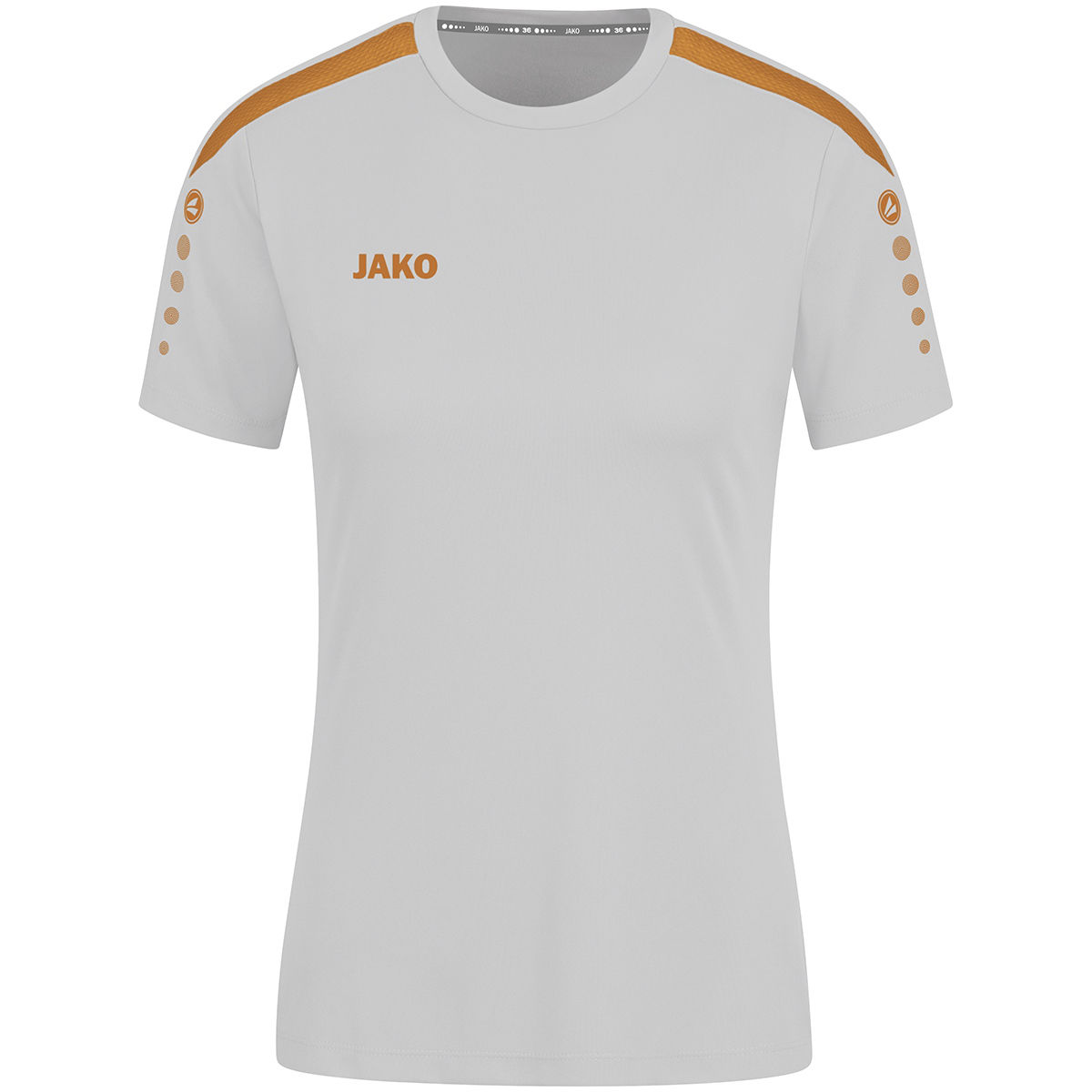 Jako Trikot Power KA Damen soft grey/neonorange Frontansicht