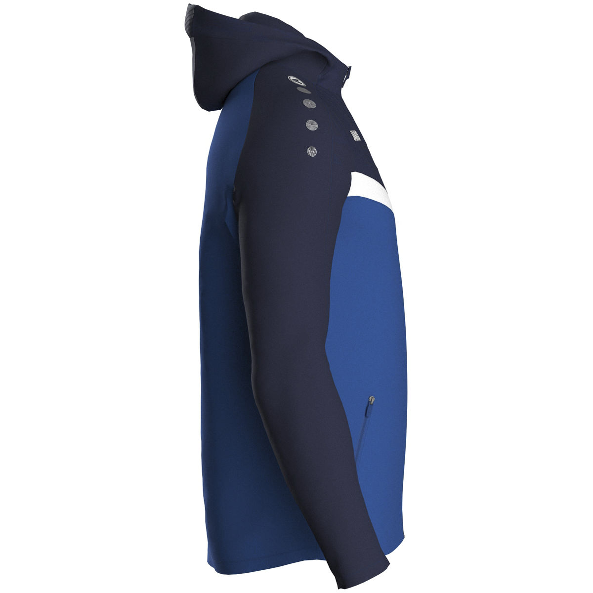 Jako Kapuzenjacke ICONIC Unisex royal/marine Seitansicht 2