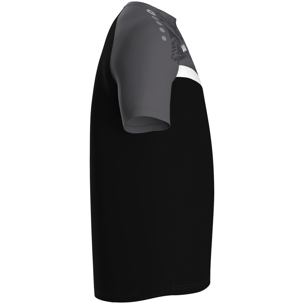 Jako T-Shirt ICONIC Herren/Kinder schwarz/anthrazit Seitansicht 2