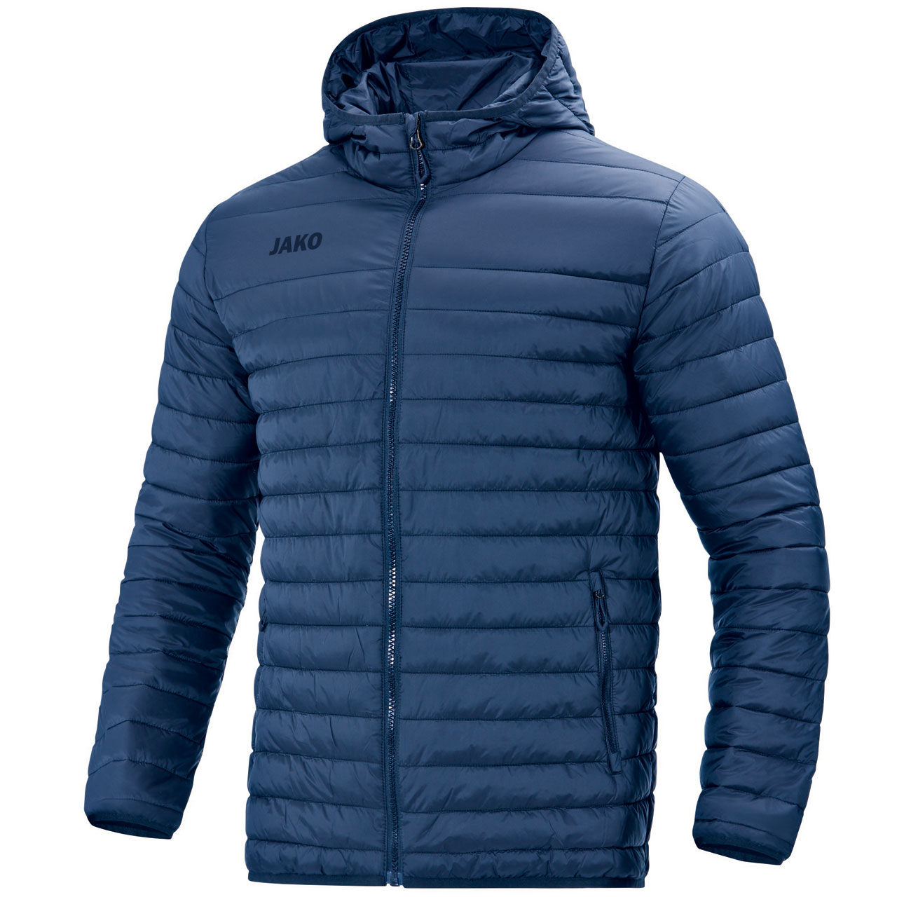 Jako Steppjacke      ultraleichte Steppjacke     wärmeisolierende Wattierung     Jacken- und Ärmelabschluss mit elastischer Binding     durchgehender Frontreißverschluss     Seitentaschen mit Reißverschluss     Stepp-Nähte     wattierte Kapuze     geringe