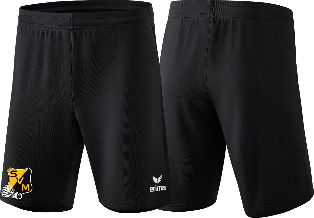 Erima RIO 2.0 Shorts SV Mammendorf Badminton Kinder schwarz ohne Initialen
