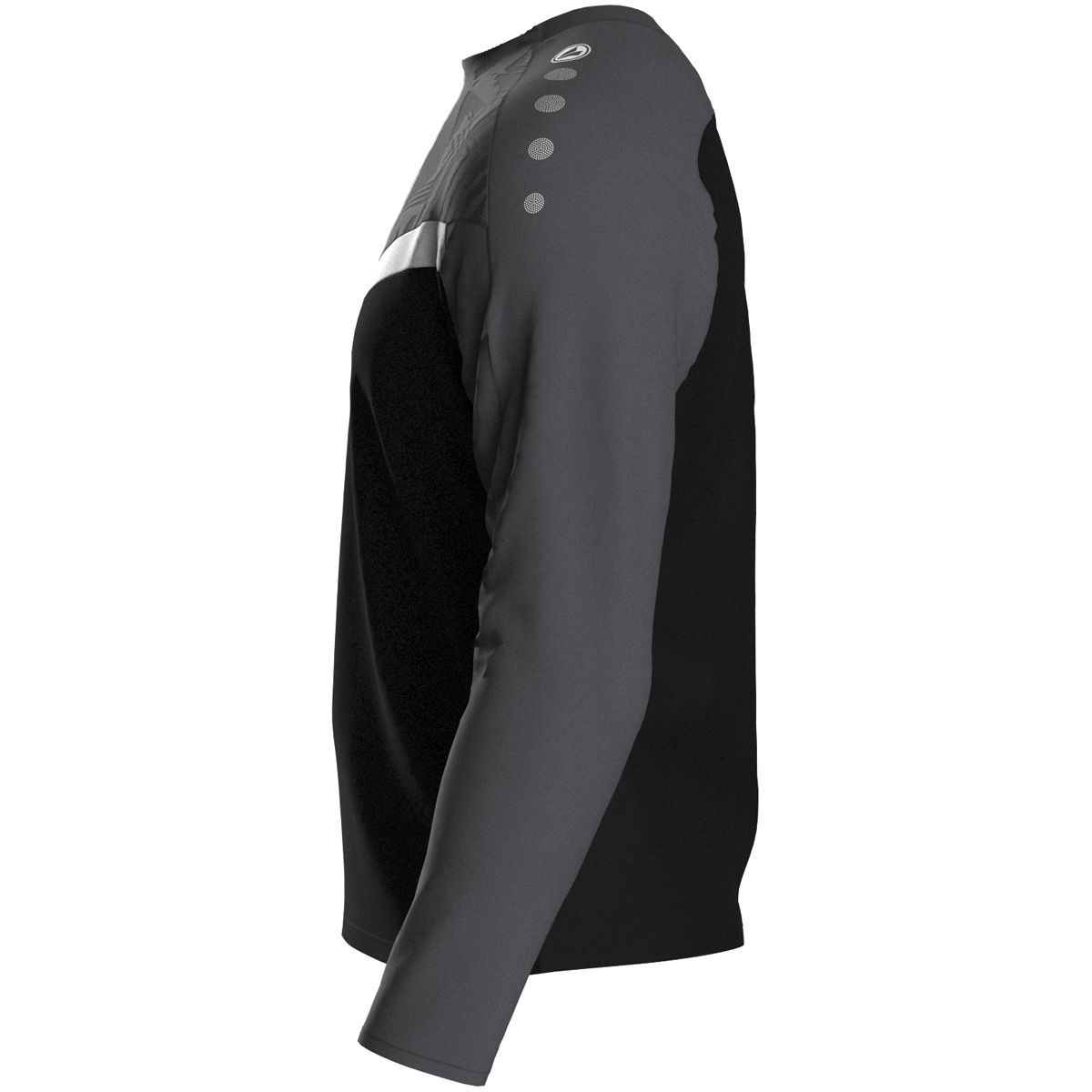 Jako Sweat ICONIC Unisex schwarz/anthrazit Seitansicht 1