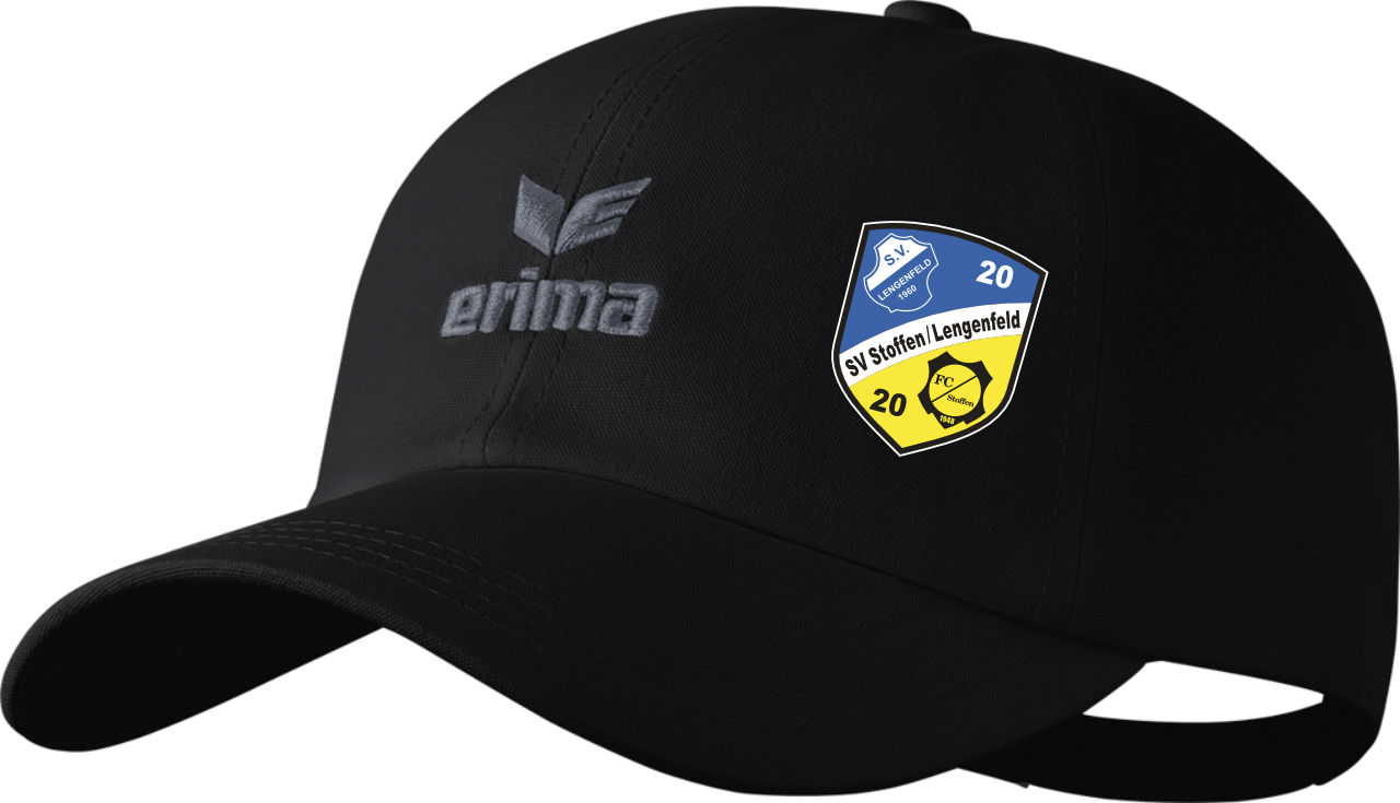 Erima Basic Cap SV Stoffen Lengenfeld Jugend schwarz