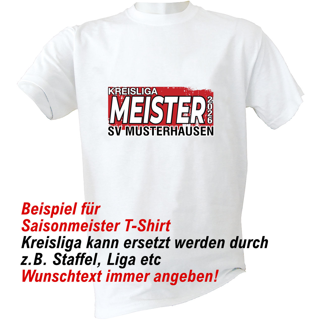 Saison T-Shirt 2026 Kinder rot