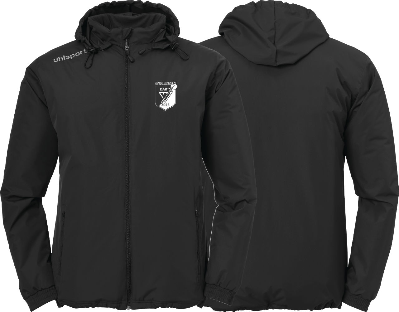 Uhlsport Essential Coach Jacket FSV Wehringen Darts Kinder schwarz ohne Initialen