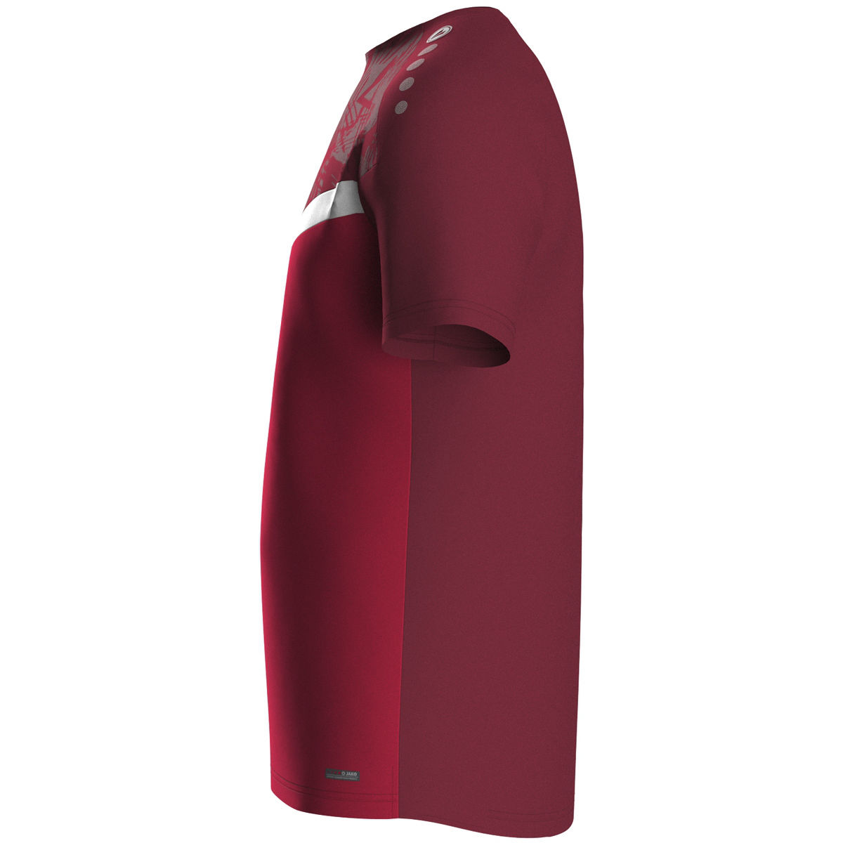 Jako T-Shirt ICONIC Herren/Kinder rot/weinrot Seitansicht 1