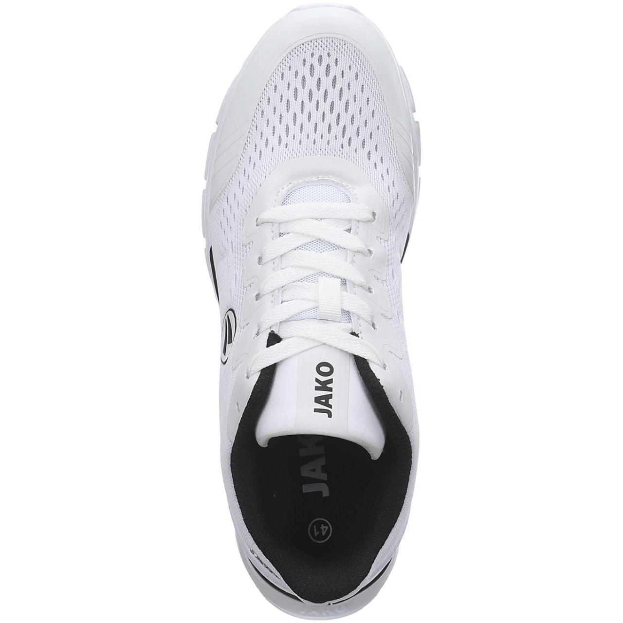 Jako Sneaker Base Mesh weiß Topansicht