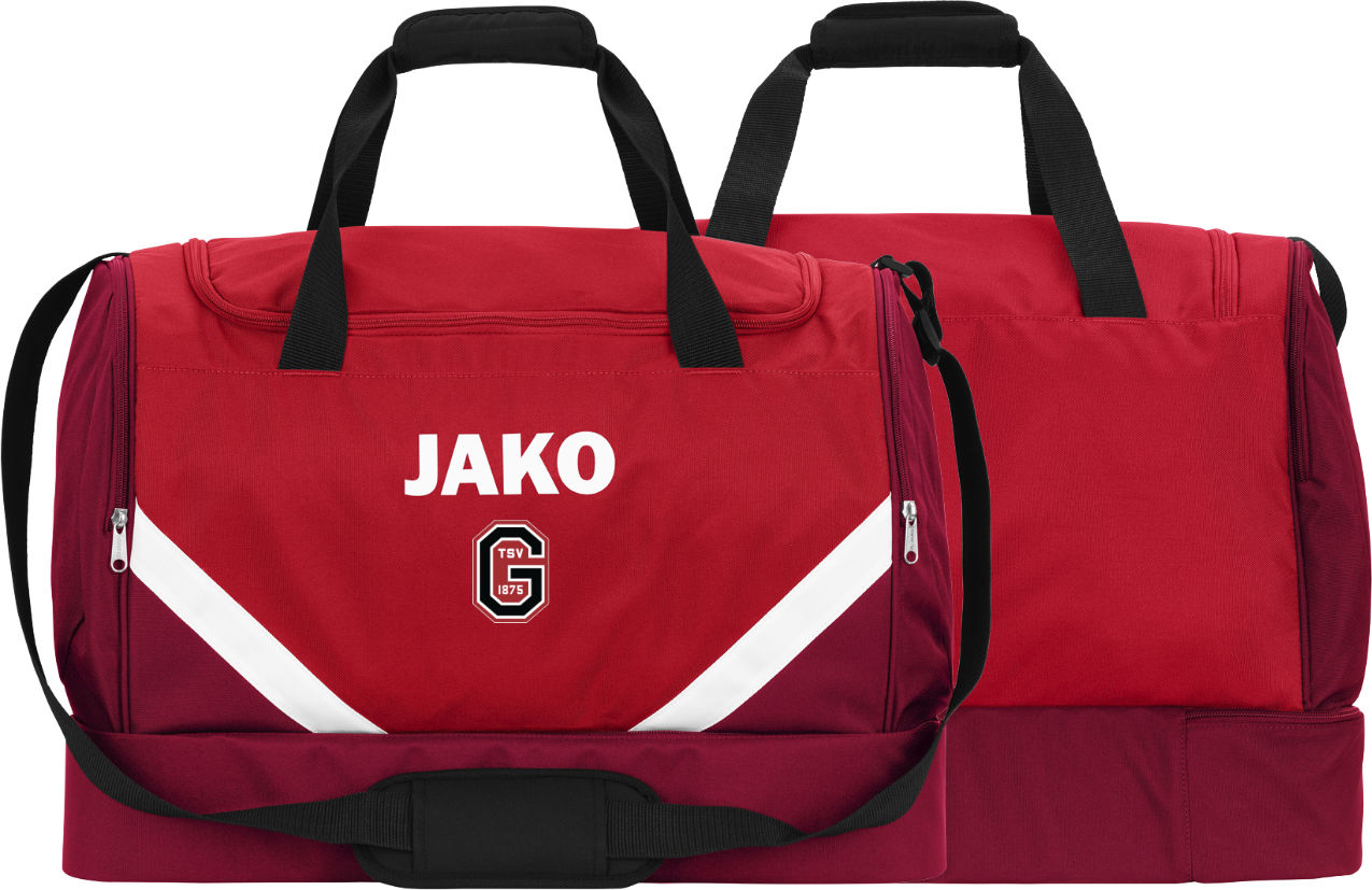 Jako Sporttasche Iconic TSV Göggingen rot ohne Initialen