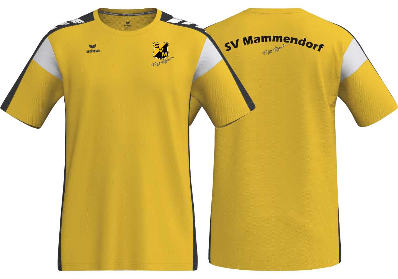 Erima CELEBRATE 125 T-Shirt function SV Mammendorf Freizeitsport Kinder gelb ohne Initialen