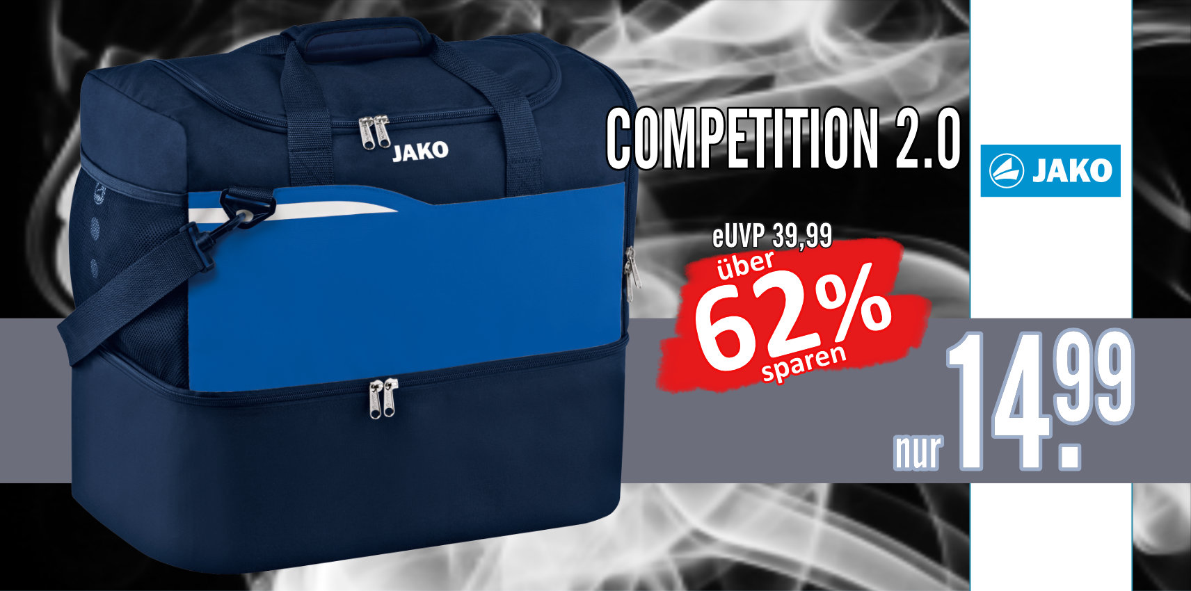 2018 JAKO COMPETITION Sporttasche mit Bodenfach
