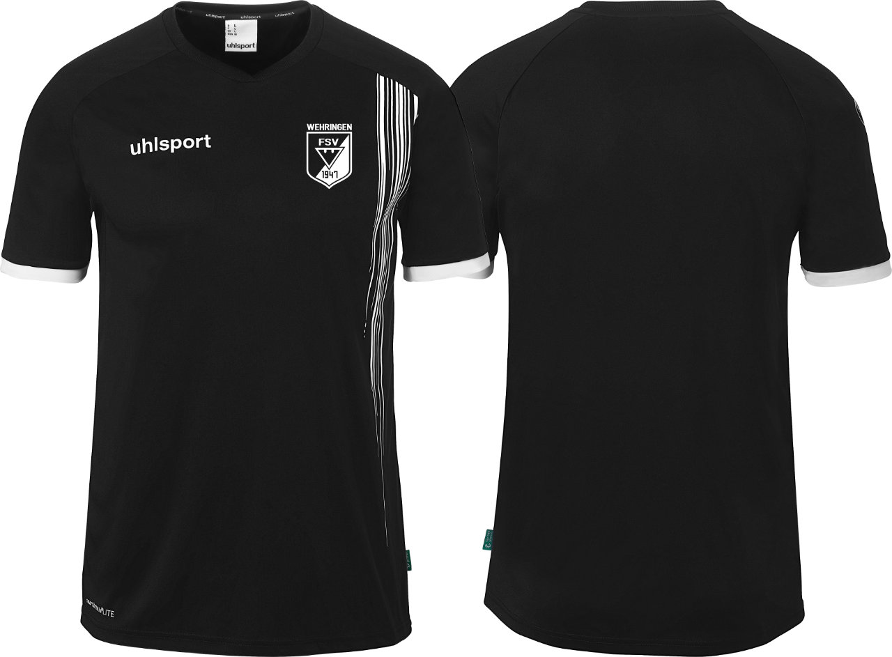 uhlsport Impulse Shirt Kurzarm FSV Wehringen Fußball Kinder schwarz ohne Initialen