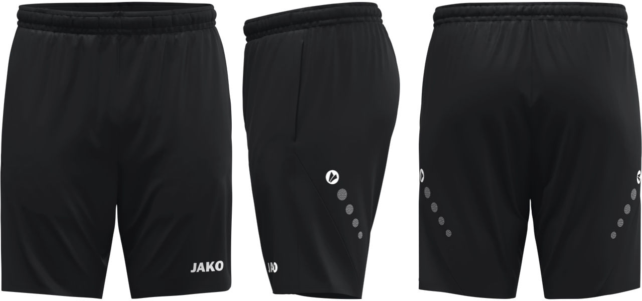 Jako Freizeitshort Dynamic BFCF Kinder schwarz ohne Initialen
